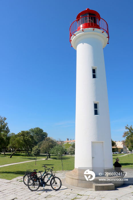 Phare de Saint-Martin-de-Ré sur l’île de Ré, Charente-Maritime, France