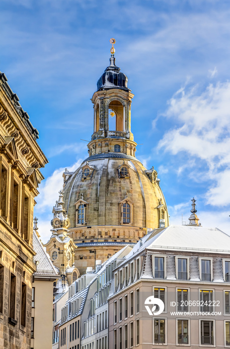 The Church of our Lady in the old town of Dresden