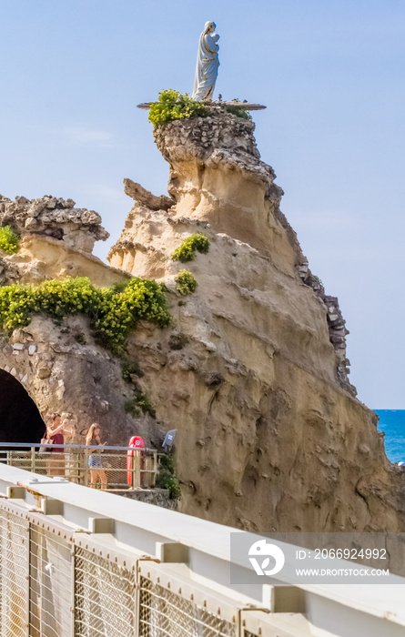 Le rocher de la Vierge, Biarritz, France