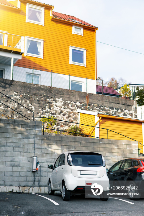 Electric charging station in a village house