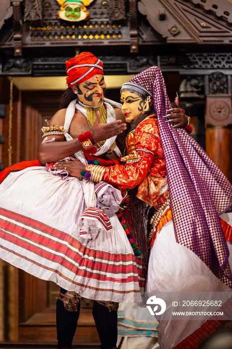 Kathakali dance show in Cochin, India