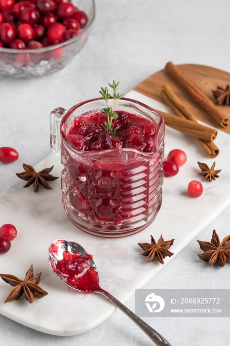 Homemade cranberry sauce