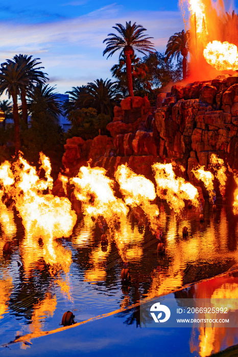 Mirage Volcano Show in Las Vegas