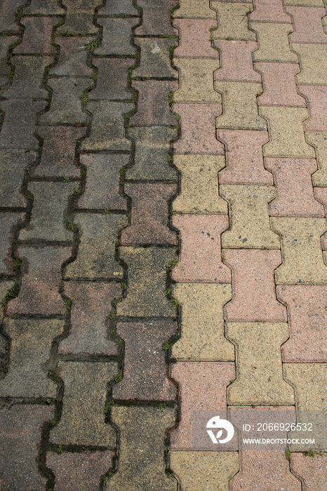 Side by side comparison of before and after cleaning pavement job