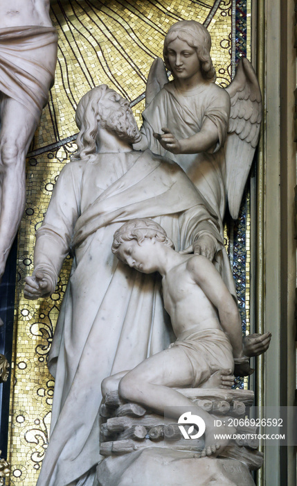 Abraham Sacrificing Isaac, altar of the Holy Cross in Zagreb cathedral dedicated to the Assumption of Mary