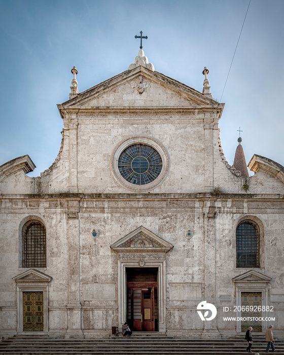 Rome Basilica Parrocchiale Santa Maria del Popolo Facade