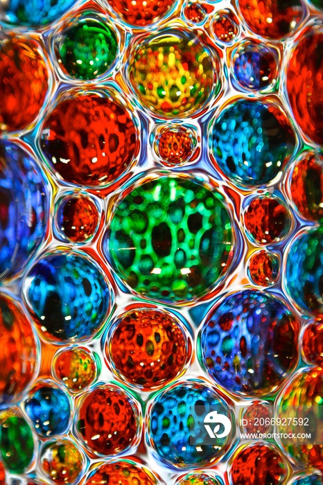 abstract background with glass balls or bubbles