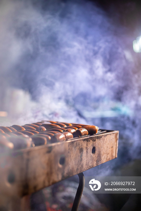 grilling meat