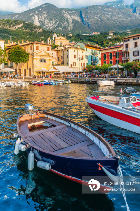 Sunset on Lake Garda. Malcesine.