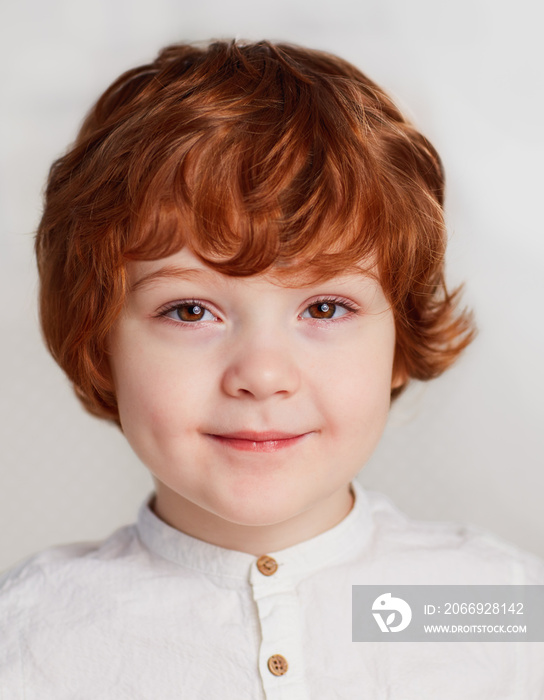 identity card photo of four years old boy, kid