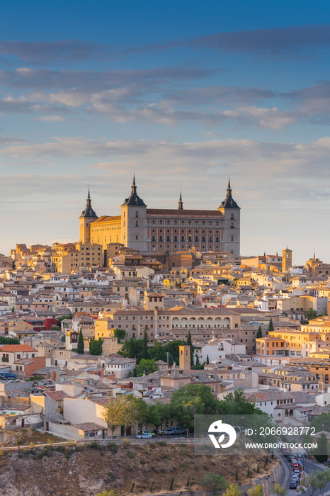 Alcazar in Toledo, close tele lens view