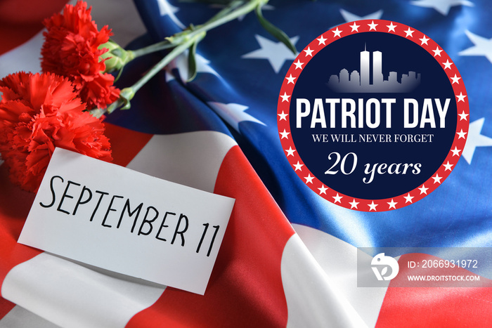 Remembrance card for National Day of Prayer and Remembrance for the Victims of the Terrorist Attacks on September 11, 2001