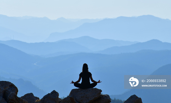 Young Woman Practicing Yoga