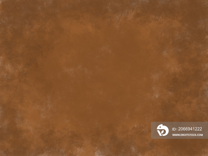 sponged out oil painting canvas texture background, coffee color. Isolated with space for copy