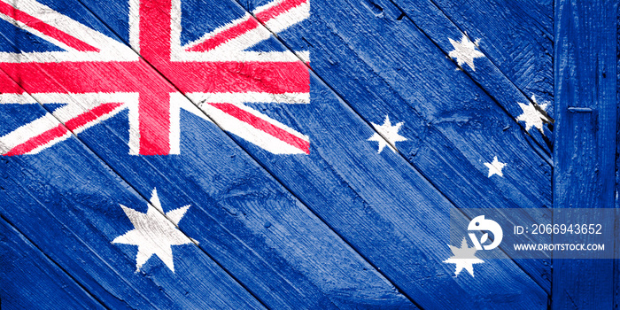 Australia flag on texture background. Background for greeting cards for Australia public holidays. Australia Day, ANZAC Day, Queen’s Birthday, Labour Day.