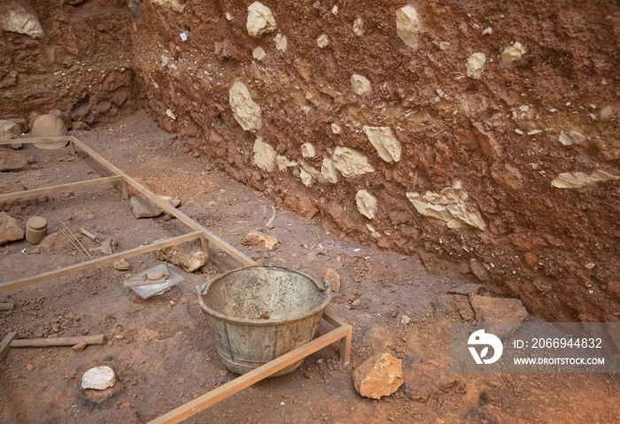 Archeological excavation