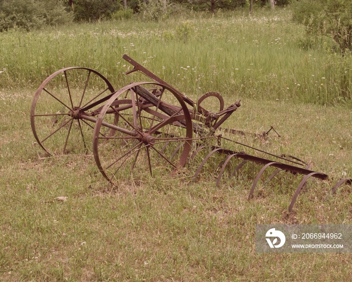 Old Antique Farming Machine