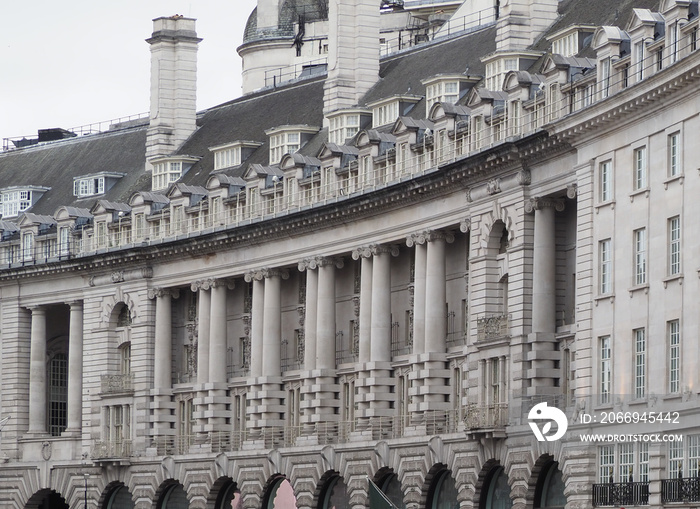 Regent Street crescent in London