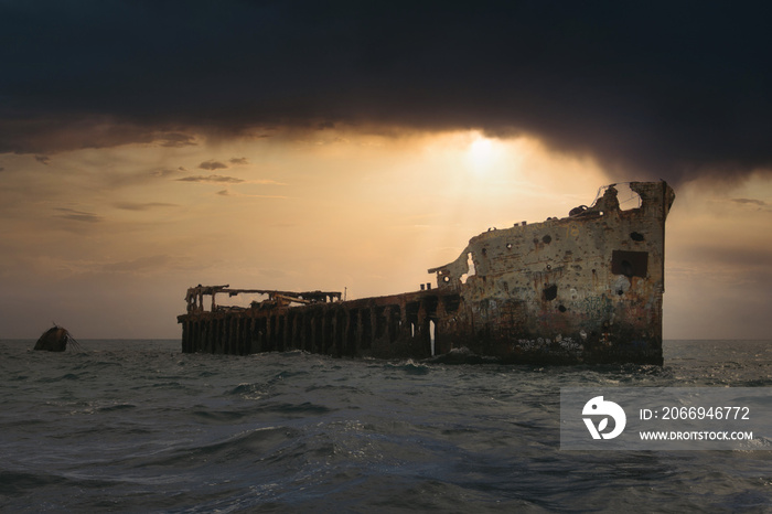 Ghost Shipwreck of the Sapona in the Bermuda Triangle