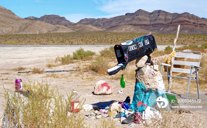 The Black Mailbox near Area 51