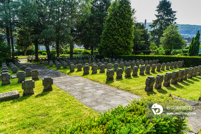 Kriegsgräber, Soldatenfriedhof in Wuppertal