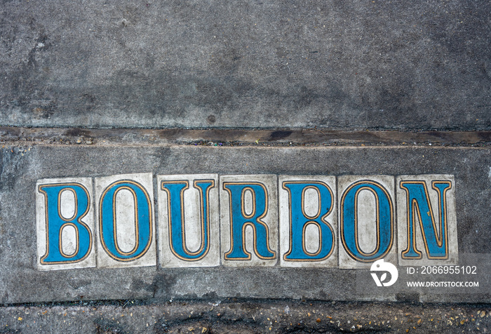 Bourbon Tiles With Copy Space Above