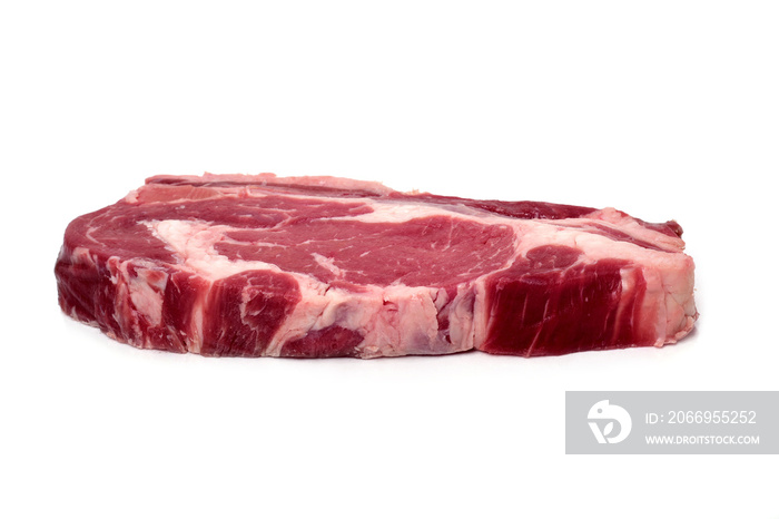 raw strip steak