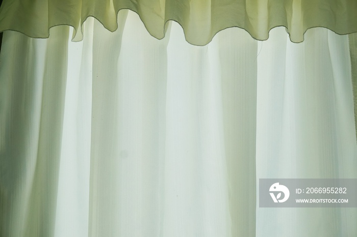 green curtain or drapery background