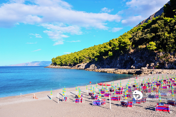 Beach fiumicello maratea Italy