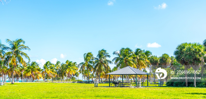 Beautiful Crandon Park Beach in Key Biscayne in Miami