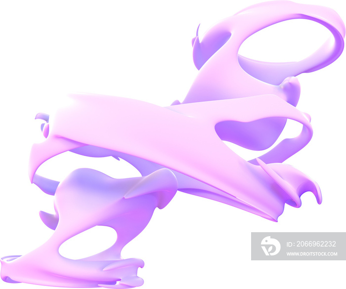 Fluid 3d Abstract Fluid Smooth Fractal Sculpture Shape