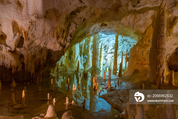 Grotte di Frasassi caves in Italy