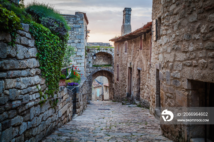 In the streets of Lacoste in Provence