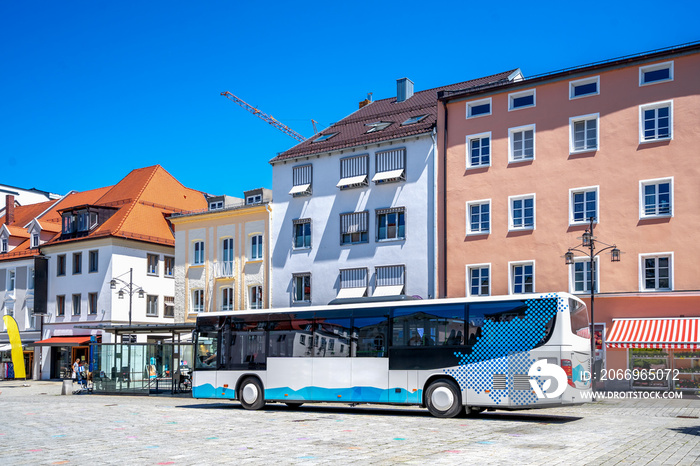 Bus in Deggendorf, Bayern, Deutschland