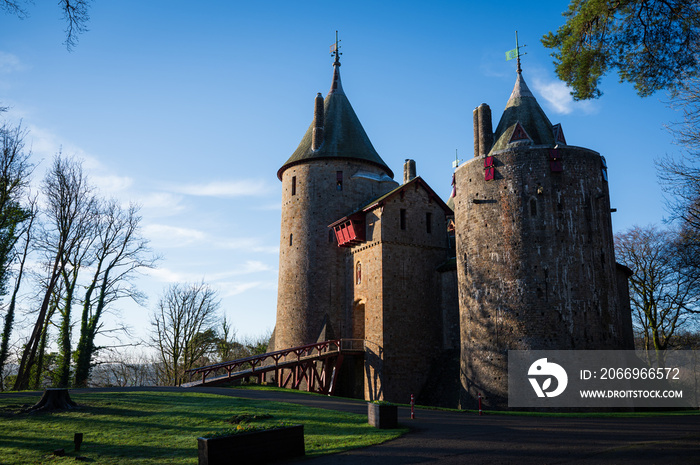 Castell Coch, A Fairy Tale Castle in Tongwynlais, Cardiff, Wales