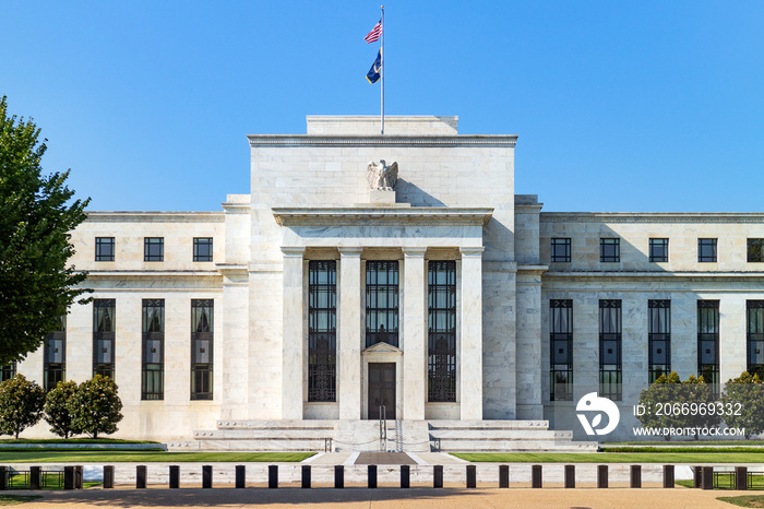 Federal reserve building, the headquater of Federal reserve bank. Washington DC, USA.