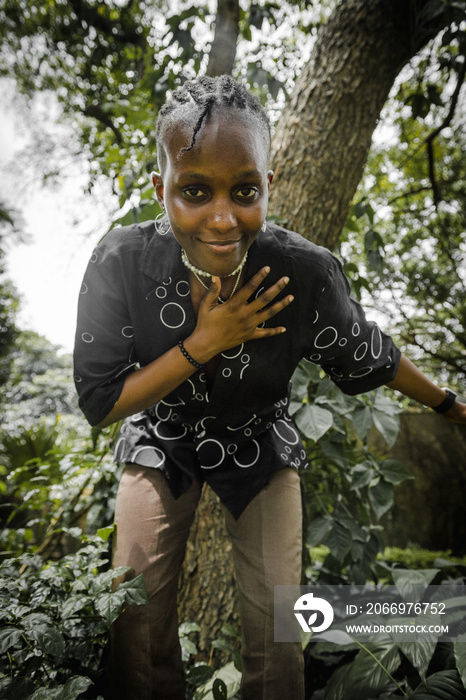 closeup portrait of a Nigerian woman