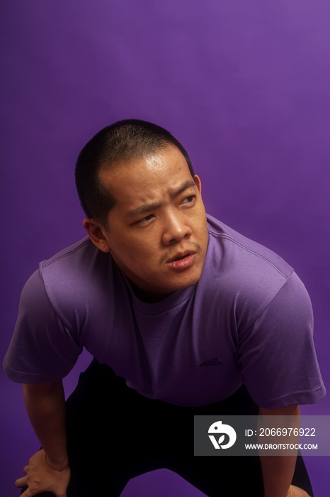 Asian man solo studio portrait lifestyle shot