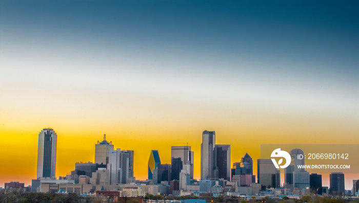 View of the Skyline of Dallas, Texas