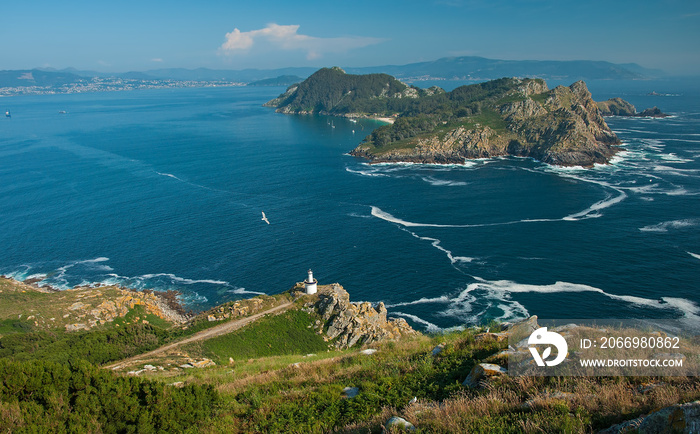 Cies islands natural park in Spain