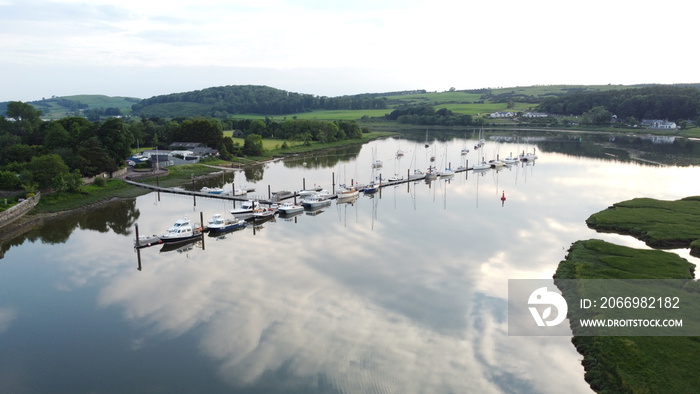 Kirkcudbright Marina - drone shot