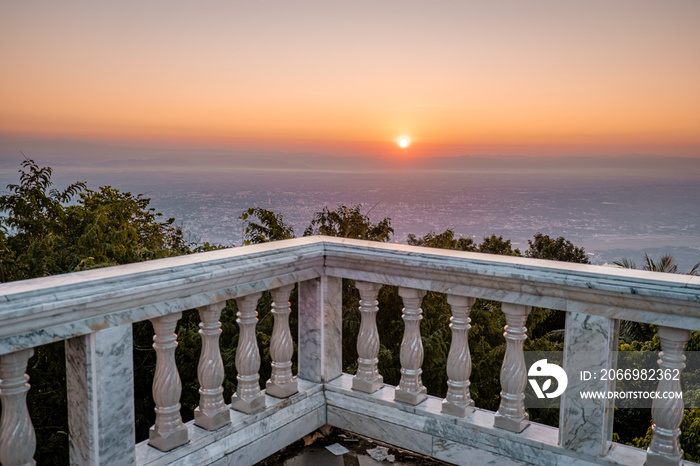 Chiang Mai Thailand, Wat Phra That Doi Suthep is famous visiting place and attraction of Chiang Mai, Thailand, Sunrise Doi Suthep