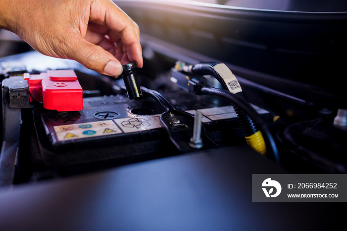 Check and maintenance the battery in car with yourself.