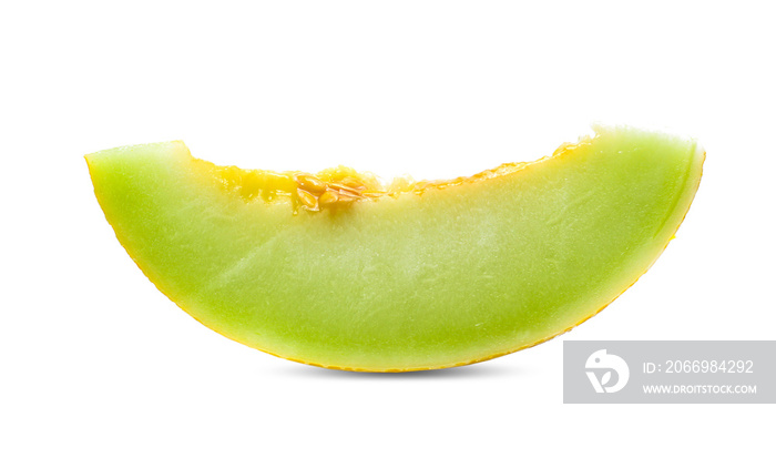 cantaloupe melon fruit isolated on white background