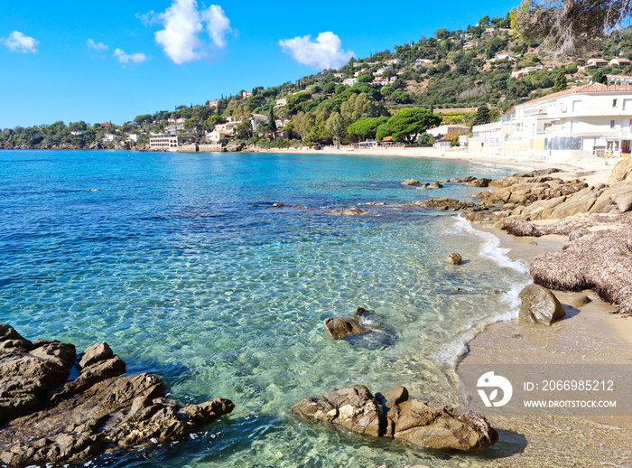 Beach in Lavandou, French Riviera