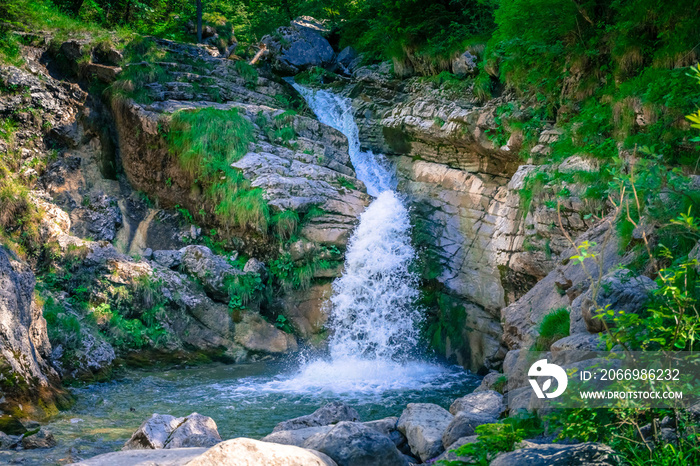 Kuhflucht Wasserfall in der Nähe von Garmisch Partenkirchen in Bayern Deutschland