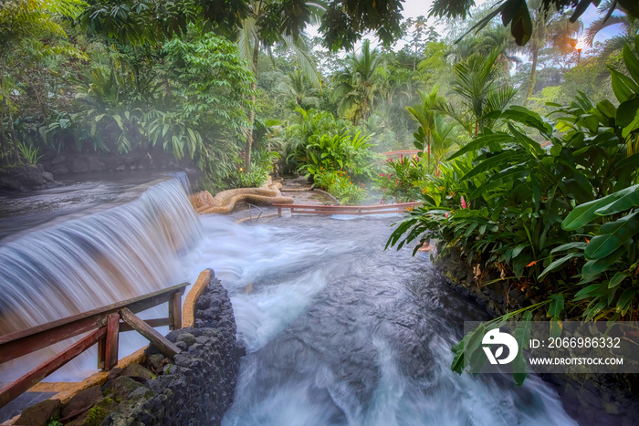 Natural hot spring resort in Costa Rica’s volcanic region