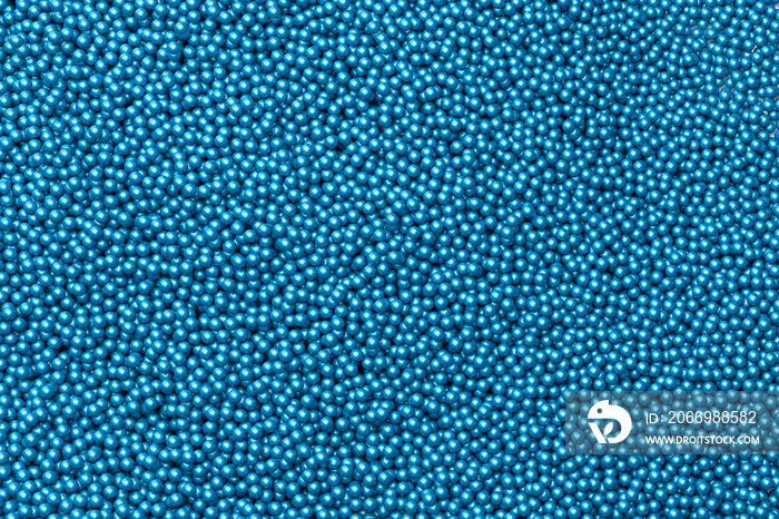 Abstract background many small balls blue 3d render