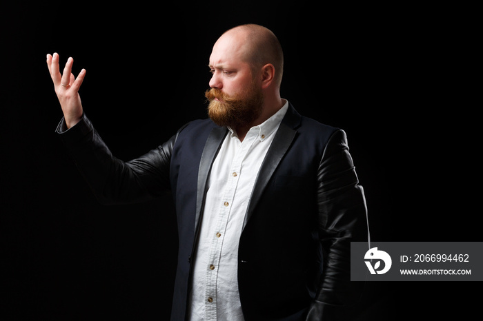 Opera singer with ginger beard