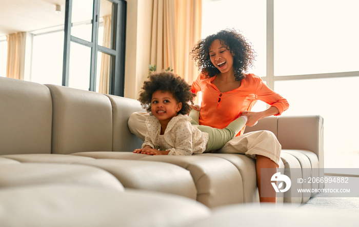 African american family at home